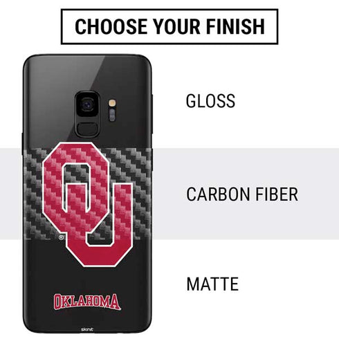 University of Oklahoma Sooners Black Galaxy S9 Skin